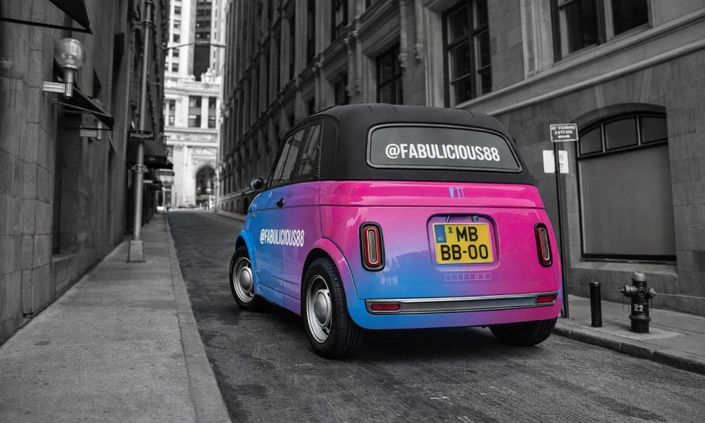 Stadsauto bestickeren Fiat Topolino Stadsauto bestickeren Fiat Topolino